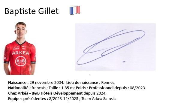 Baptiste gillet 2024