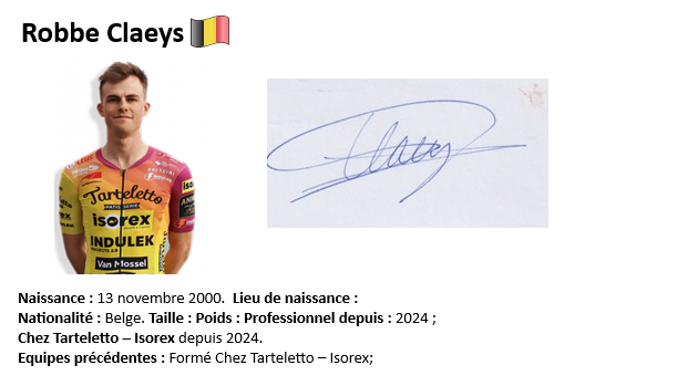 Robbe claeys 2024