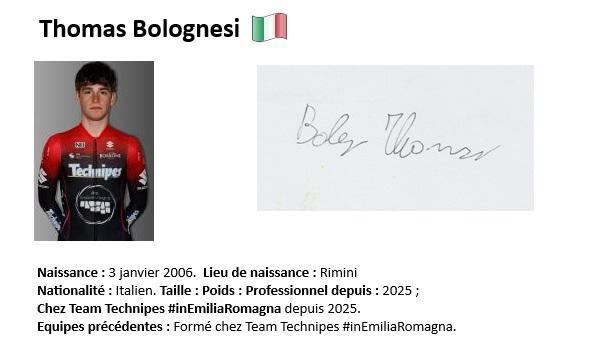 Thomas bolognesi 2025